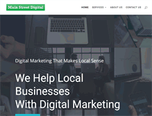 Tablet Screenshot of mainstreetdigital.com